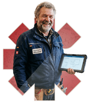 Handwerker bei der Arbeit mit Craftivo